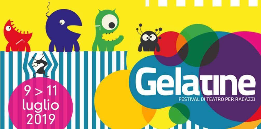 locandina del festival Gelatine 2019 in Umbria teatro per ragazzi