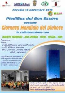 A Perugia letture e Piedibus per la Giornata mondiale del diabete