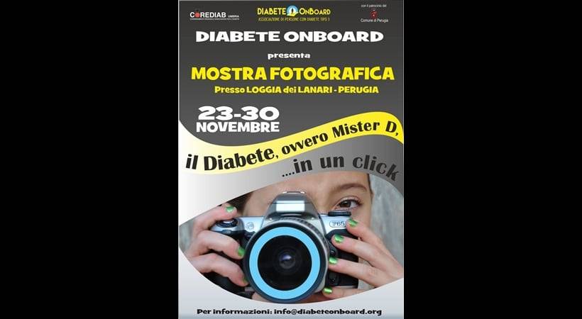 locandina della mostra l diabete, ovvero Mister D... In un click"