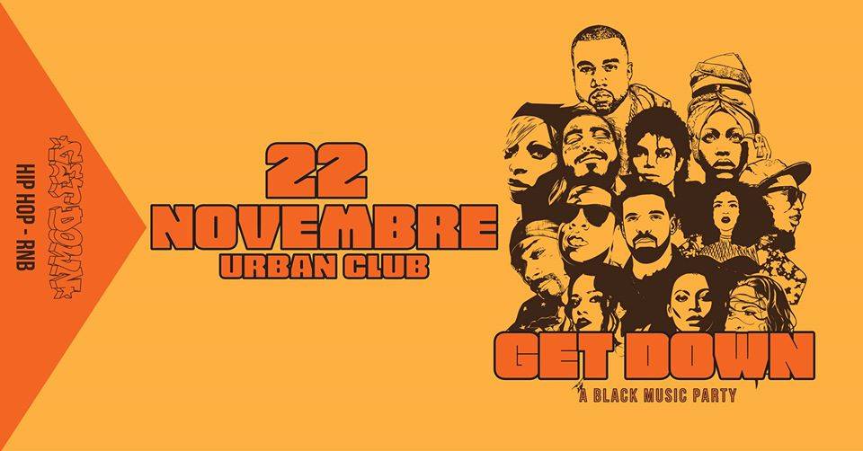 locandina Get Down The Party 22 novembre 2019 all'Urban Club