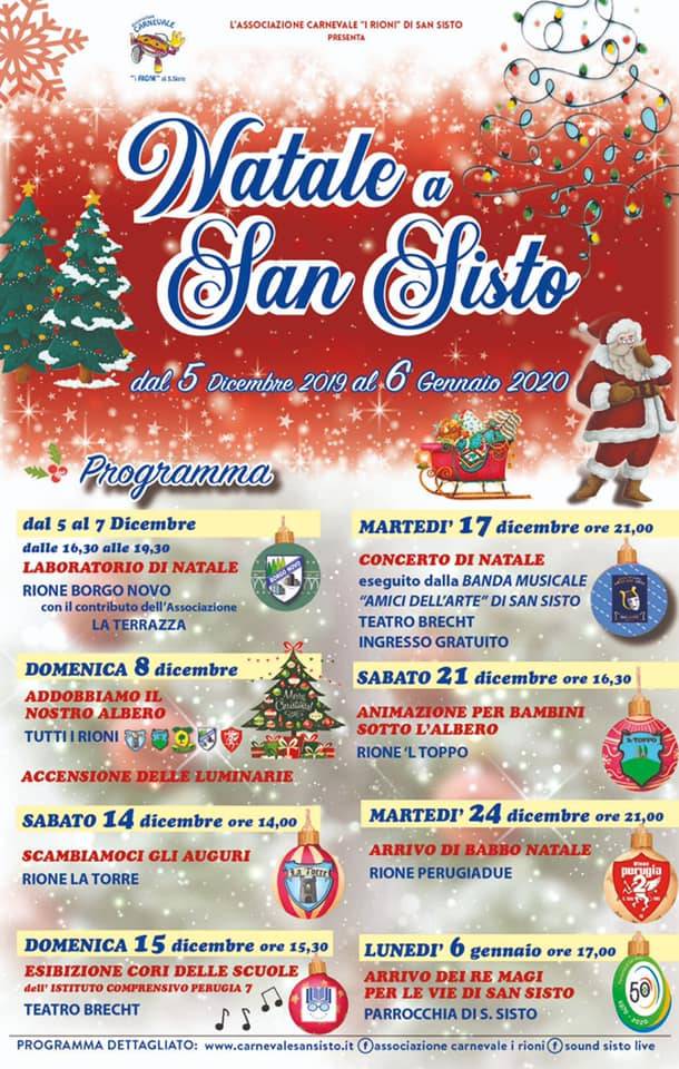 Perugia, molte le iniziative in programma nel "Natale a San Sisto"