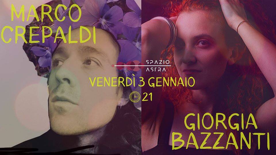 locandina Marco Crepaldi & Giorgia Bazzanti live Acoustic Session allo spazio Astra