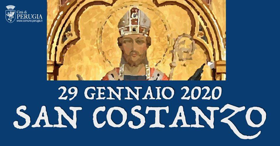 locandina eventi 2020 San Costanzo Patrono di Perugia