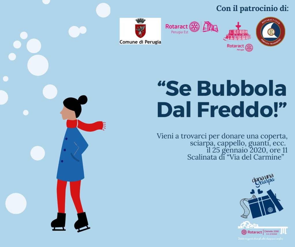 Perugia, "Se Bubbola dal Freddo!": apertura dell'Angolo della Gentilezza
