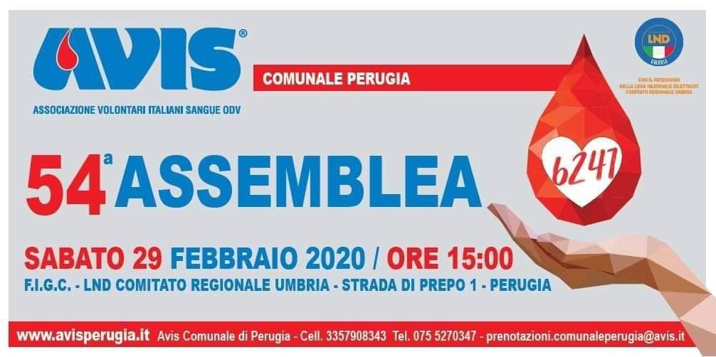 54esima Assemblea annuale AVIS Perugia