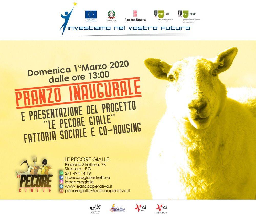 Inaugurazione e presentazione progetto Fattoria Sociale "Le Pecore Gialle"