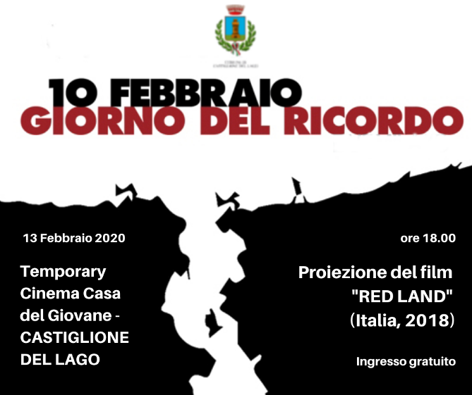 Giorno del Ricordo 2020: Castiglione del Lago non dimentica le vittime delle foibe