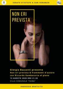 San Venanzo, il 13 agosto Giorgia Bazzanti in concerto al parco di villa Faina