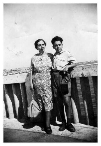 Ostia 1941 Piero e la mamma Lidia