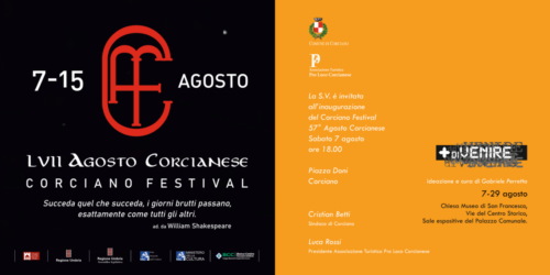 invito inaugurazione Corciano Festival 2021